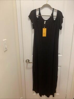 NWT Long Black Dress 2XL